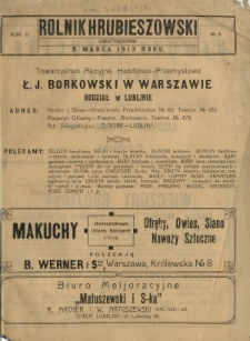 Rolnik Hrubieszowski. R. 2 , Nr 5 (5 marca 1913)