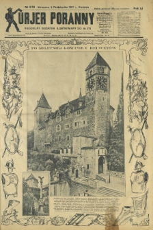Kurjer Poranny : niedzielny dodatek ilustrowany do R. 51, No 273 (2 października 1927)