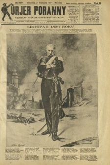 Kurjer Poranny : niedzielny dodatek ilustrowany do R. 51, No 329 (27 listopada 1927)