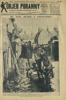 Kurjer Poranny : niedzielny dodatek ilustrowany do R.52, No 8 (8 stycznia 1928)