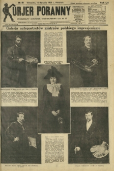 Kurjer Poranny : niedzielny dodatek ilustrowany do R.52, No 15 (15 stycznia 1928)