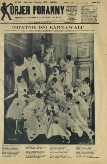 Kurjer Poranny : niedzielny dodatek ilustrowany do R.52, No 50 (19 lutego 1928)