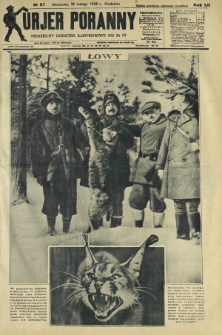 Kurjer Poranny : niedzielny dodatek ilustrowany do R.52, No 57 (26 lutego 1928)