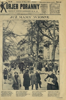 Kurjer Poranny : niedzielny dodatek ilustrowany do R.52, No 85 (25 marca 1928)