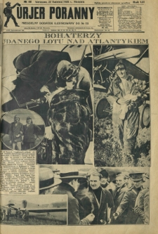 Kurjer Poranny : niedzielny dodatek ilustrowany do R.52, No 111 (22 kwietnia 1928)