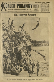 Kurjer Poranny : niedzielny dodatek ilustrowany do R.52, No 174 (24 czerwca 1928)