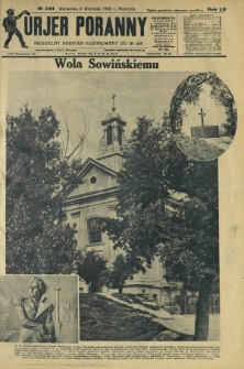 Kurjer Poranny : niedzielny dodatek ilustrowany do R.52, No 244 (2 września 1928)