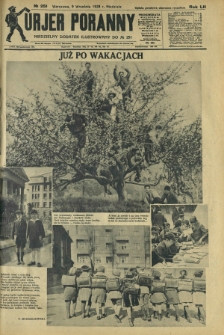 Kurjer Poranny : niedzielny dodatek ilustrowany do R.52, No 251 (9 września 1928)