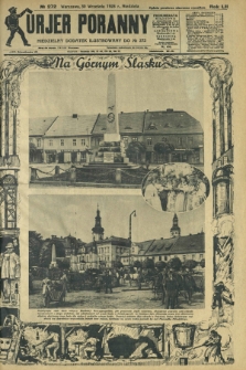 Kurjer Poranny : niedzielny dodatek ilustrowany do R.52, No 272 (30 września 1928)