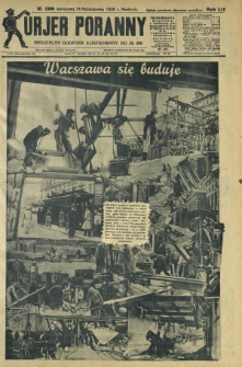 Kurjer Poranny : niedzielny dodatek ilustrowany do R.52, No 286 (14 października 1928)