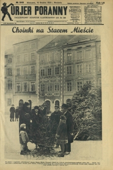 Kurjer Poranny : niedzielny dodatek ilustrowany do R.52, No 349. 16 grudnia (1928)