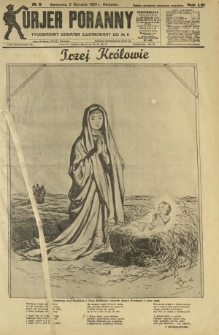 Kurjer Poranny : tygodniowy dodatek ilustrowany do R. 53, No 6 (6 stycznia 1929)