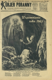 Kurjer Poranny : tygodniowy dodatek ilustrowany do R. 53, No 20 (20 stycznia 1929)