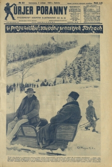 Kurjer Poranny : tygodniowy dodatek ilustrowany do R. 53, No 33 (2 lutego (1929)