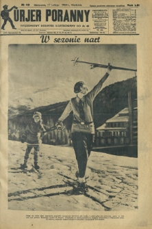 Kurjer Poranny : tygodniowy dodatek ilustrowany do R. 53, No 48 (17 lutego 1929)