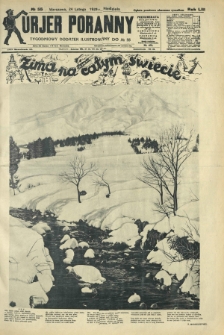 Kurjer Poranny : tygodniowy dodatek ilustrowany do R. 53, No 55 (24 lutego 1929)