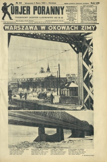 Kurjer Poranny : tygodniowy dodatek ilustrowany do R. 53, No 62 (3 marca 1929)