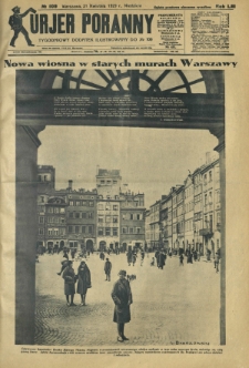 Kurjer Poranny : tygodniowy dodatek ilustrowany do R. 53, No 109 (21 kwietnia 1929)