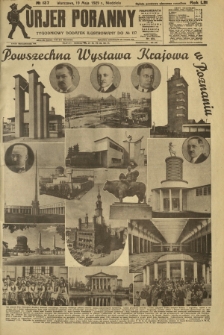 Kurjer Poranny : tygodniowy dodatek ilustrowany do R. 53, No 137 (19 maja 1929)