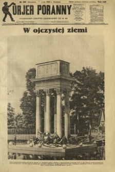 Kurjer Poranny : tygodniowy dodatek ilustrowany do R. 53, No 186 (7 lipca 1929)