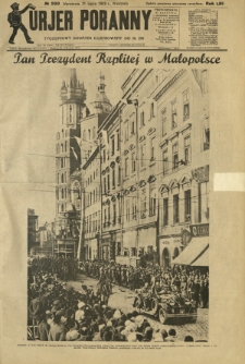 Kurjer Poranny : tygodniowy dodatek ilustrowany do R. 53, No 200 (21 lipca 1929)