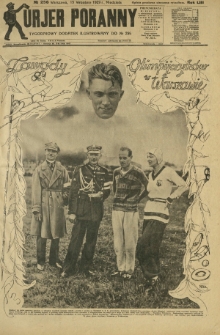 Kurjer Poranny : tygodniowy dodatek ilustrowany do R. 53, No 256 (15 września 1929)