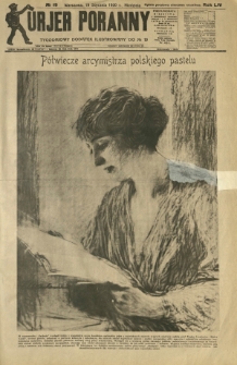 Kurjer Poranny : tygodniowy dodatek ilustrowany do R. 54, No 19 (19 stycznia 1930)