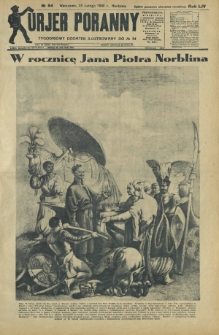 Kurjer Poranny : tygodniowy dodatek ilustrowany do R. 54, No 54 (23 lutego 1930)