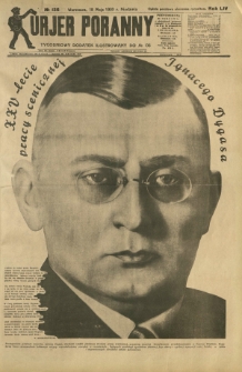 Kurjer Poranny : tygodniowy dodatek ilustrowany do R. 54, No 136 (18 maja 1930)