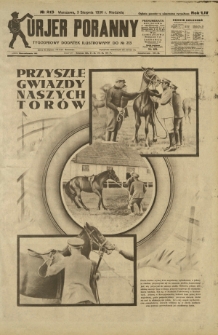 Kurjer Poranny : tygodniowy dodatek ilustrowany do R. 54, No 213 (3 sierpnia 1930)