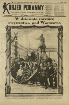 Kurjer Poranny : tygodniowy dodatek ilustrowany do R. 54, No 234 (24 sierpnia 1930)