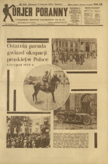 Kurjer Poranny : tygodniowy dodatek ilustrowany do R. 54, No 311 (11 listopada 1930)