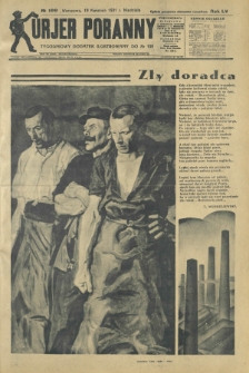 Kurjer Poranny : tygodniowy dodatek ilustrowany do R. 55, No 109 (19 kwietnia 1931)
