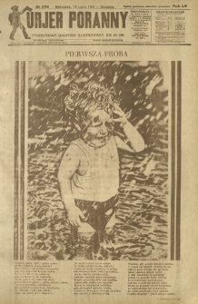 Kurjer Poranny : tygodniowy dodatek ilustrowany do R. 55, No 198 (19 lipca 1931)