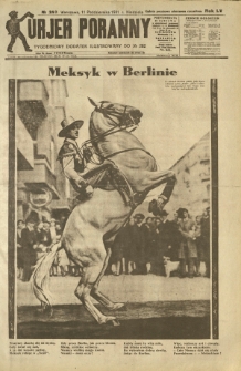 Kurjer Poranny : tygodniowy dodatek ilustrowany do R. 55, No 282 (11 października 1931)