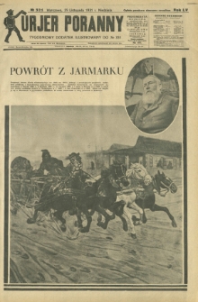Kurjer Poranny : tygodniowy dodatek ilustrowany do R. 55, No 331 (29 listopada 1931)