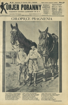 Kurjer Poranny : tygodniowy dodatek ilustrowany do R. 56, No 31 (31 stycznia 1932)