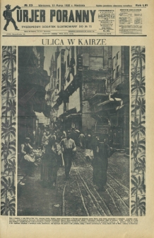 Kurjer Poranny : tygodniowy dodatek ilustrowany do R. 56, No 73 (13 marca 1932)