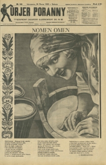 Kurjer Poranny : tygodniowy dodatek ilustrowany do R. 56, No 86 (26 marca 1932)