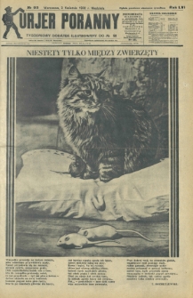 Kurjer Poranny : tygodniowy dodatek ilustrowany do R. 56, No 92 (3 kwietnia 1932)