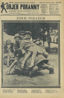 Kurjer Poranny : tygodniowy dodatek ilustrowany do R. 56, No 113 (24 kwietnia 1932)