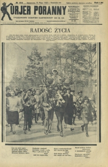Kurjer Poranny : tygodniowy dodatek ilustrowany do R. 56, No 134 (15 maja 1932)