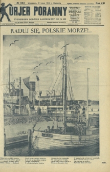 Kurjer Poranny : tygodniowy dodatek ilustrowany do R. 56, No 205 (31 lipca 1932)