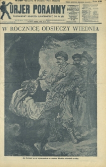Kurjer Poranny : tygodniowy dodatek ilustrowany do R. 56, No 260 (18 września 1932)