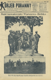 Kurjer Poranny : tygodniowy dodatek ilustrowany do R. 56, No 281 (9 października 1932)