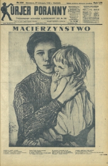 Kurjer Poranny : tygodniowy dodatek ilustrowany do R. 56, No 330 (27 listopada 1932)