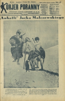 Kurjer Poranny : tygodniowy dodatek ilustrowany do R. 56, No 344 (11 grudnia 1932)