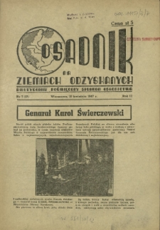 Osadnik na Ziemiach Odzyskanych : dwutygodnik poświęcony sprawom osadnictwa. R. 2 (1947)