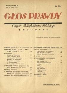 Głos Prawdy : organ radykalizmu polskiego. R. 3, Nr 88 (16 maja 1925)