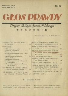 Głos Prawdy : organ radykalizmu polskiego. R. 3, Nr 96 (11 lipca 1925)